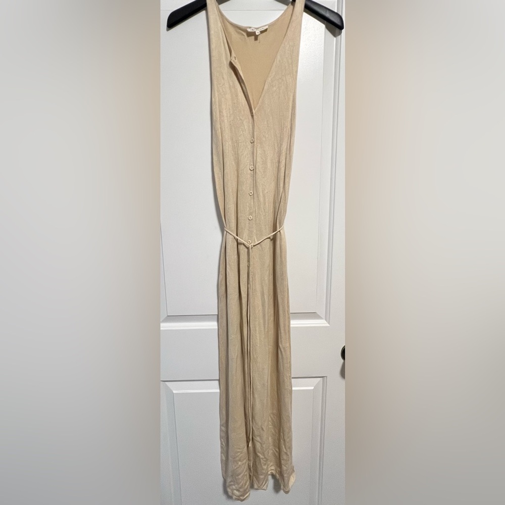 Cream Sleeveless Bodycon Dress